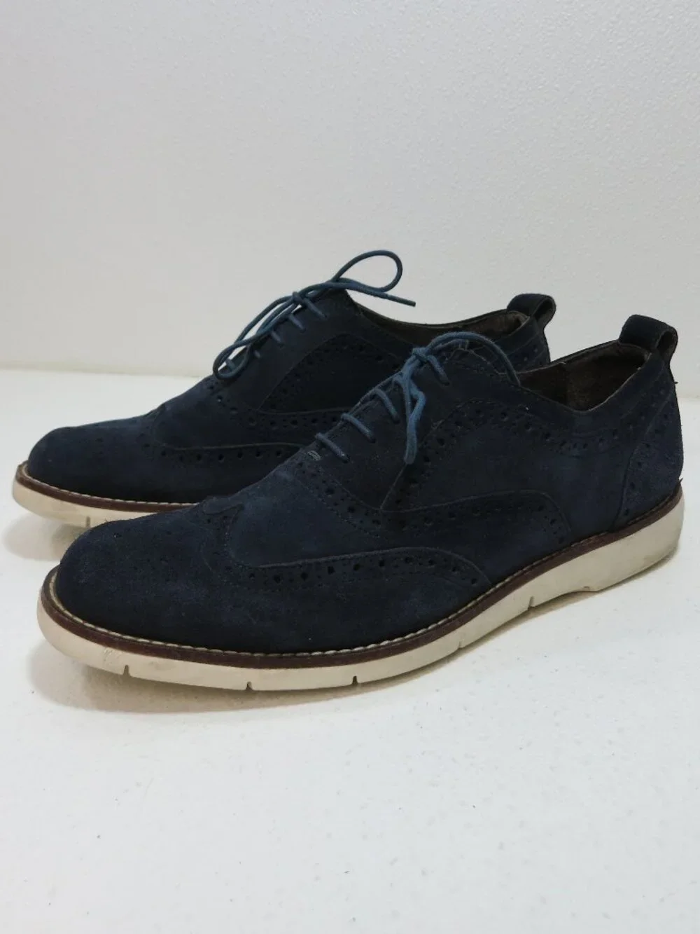 Black Brown 1826 Suede Brogue Leather Casual Dress Oxfords Shoes Footwear 8.5 M